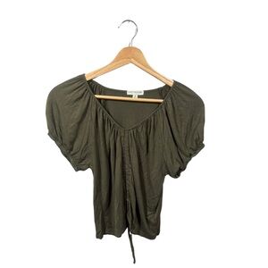 Earthbound Green Short Sleeve Top
